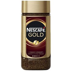 ყავა ხსნადი, Nescafe Gold, შუშა, 190გრ.
