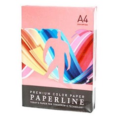 ქაღალდი ფერადი A4 PAPERLINE - ღია ვარდისფერი (100 ფ.)