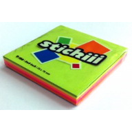 ჩასანიშნი წებოვანი 77x77 100 ფურცელი STK100MIXL