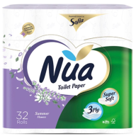 ტუალეტის ქაღალდი, სურნელოვანი, NUA, 32 ცალი