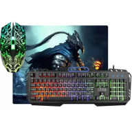 Gaming კლავიატურა ნაკრები უკაბელო მაუსი მაუსის დასადები