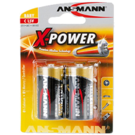 შეკვრა ელემენტების 2-ცალიანი Alkaline-XPOWER-1.5V-C-bl2 ANSMANN