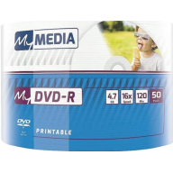 დისკი DVD-R, 50 ცალი My Media, პრინტაბელური/საბეჭდი