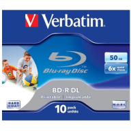 Verbatim დისკი BD-R DL 50GB პრინტაბელური 10 ცალი