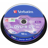 დისკი Double Layer Verbatim 8.5GB 10 ცალი
