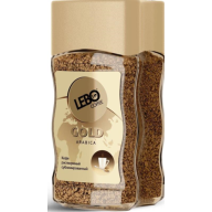 ყავა ხსნადი, lebo gold, შუშა, 100გრ.