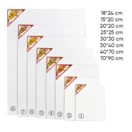 სამხატვრო ტილო 20*20 დაფით foska CN4003