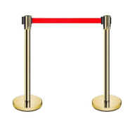 მეტალის ბარიერი ოქროსფერი