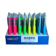 კალამი ბურთულიანი ღილაკით B-9132 ლურჯი ნეონის ფერები