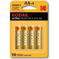 ელემენტი ულტრა პრემიუმ ალკალაინ , KODAK, AA ტუტე 4 ცალი 3477