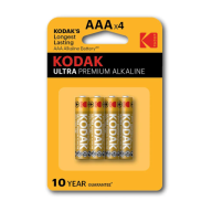 ელემენტი ულტრა პრემიუმ ალკალაინ , KODAK, AAA ტუტე 4 ცალი 3477