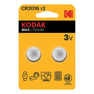 ელემენტი Kodak MAX  ლითიუმის CR2016- 2 ცალი