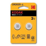 ელემენტი Kodak MAX  ლითიუმის CR2025- 2 ცალი