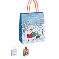 სასაჩუქრე მუყაოს ჩანთა 18*23*10 სმ NEW YEAR MS-61580 - სხვადასხვა პრინტით