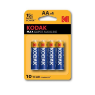 ელემენტი Kodak მაქს ალკალაინ AA ტუტე 4 ცალი