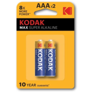 ელემენტი Kodak მაქს ალკალაინ AAA ტუტე 2 ცალი