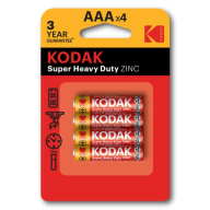 ელემენტი Kodak ZINC AAA ზომის ელემენტი - 4 ცალი  (BLISTENLI)