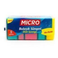 ჭურჭლის სარეცხი ღრუბელი, MIKRO, 5 ცალი